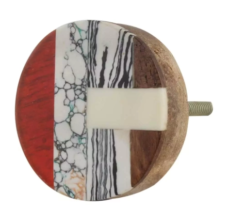 45066Multicolor Resin And Wood Cabinet Knob (10)