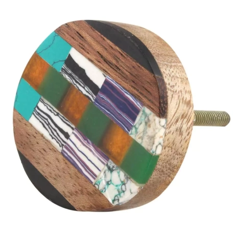 45069Multicolor Resin And Wood Cabinet Knob (22)
