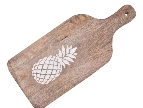 60195Pineapple Carved Wooden Chopping Board for Meat, Veggies and Fruits (4)